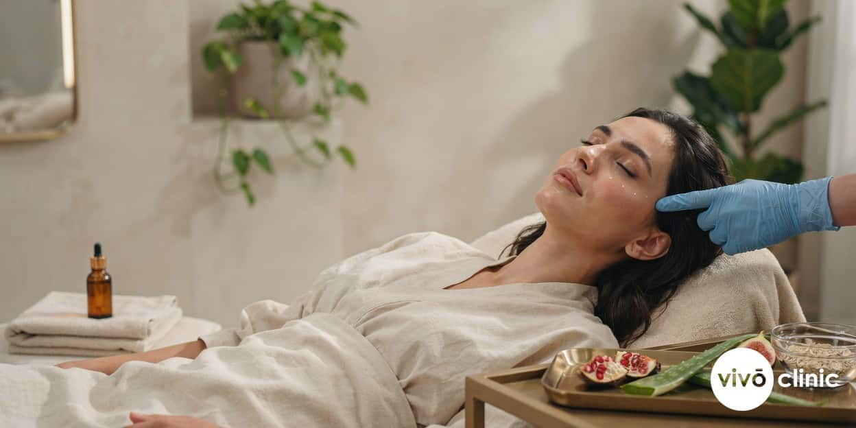Organic peeling treatment for brighter, smoother skin at VIVO Clinic Dubai